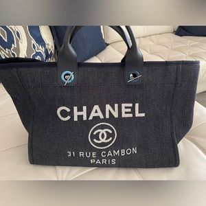 Chanel denim tote